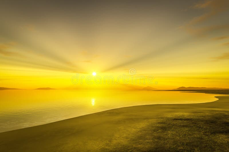 Apus peste ocean stock illustration