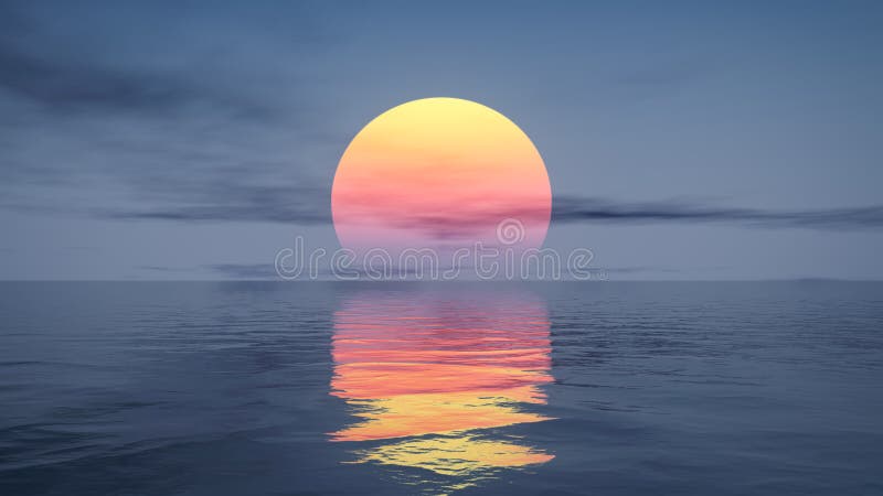 Apus peste ocean royalty free illustration