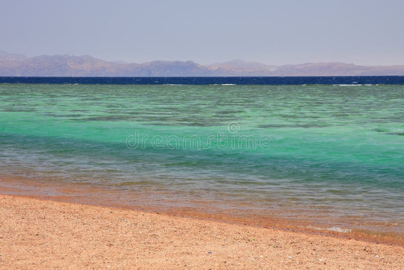 Aqaba gulf between Egypt and Saudi Arabia.