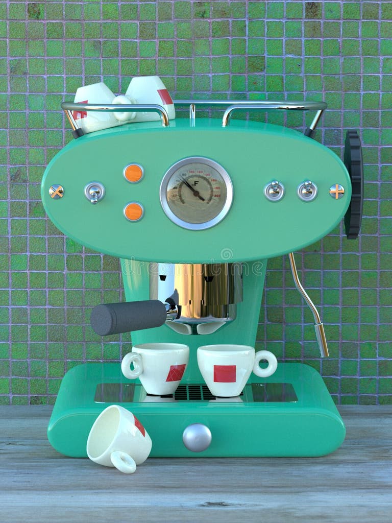 Red Espresso Coffee Machine Stock Illustrations 1,566 Red Espresso