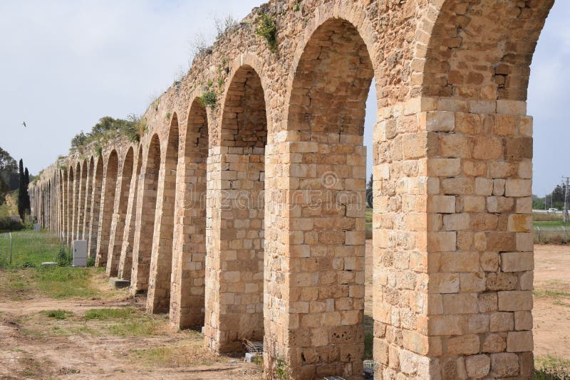 Aquaduct Lohamei Hageta ?ot royalty-vrije stock afbeeldingen Aquaduct Lohamei Hageta ?ot royalty-vrije stock afbeeldingen