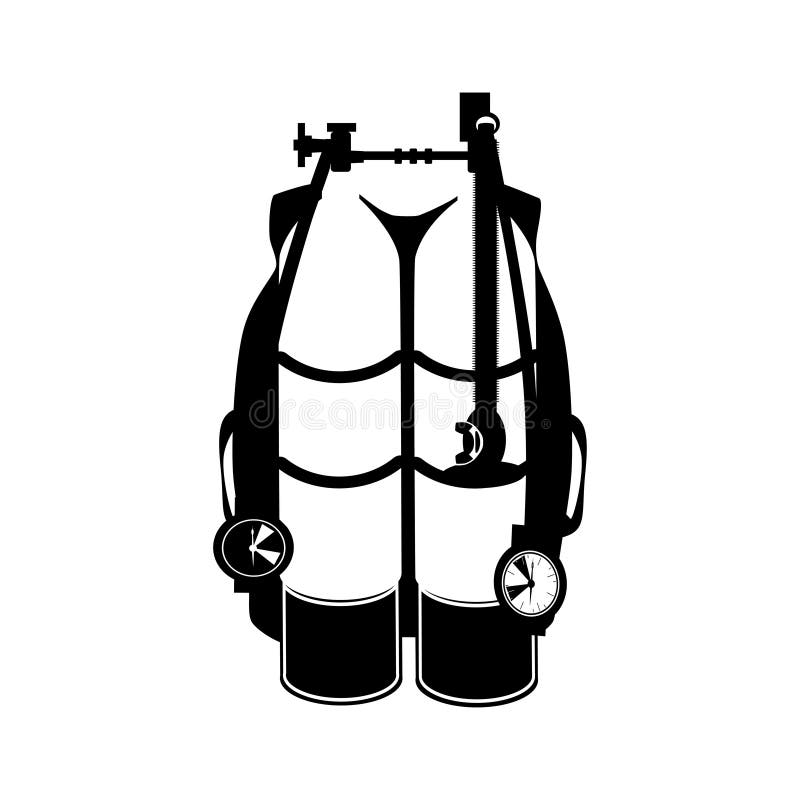 Diving Equipment Set, Vector Illustration Stock Vector Illustration