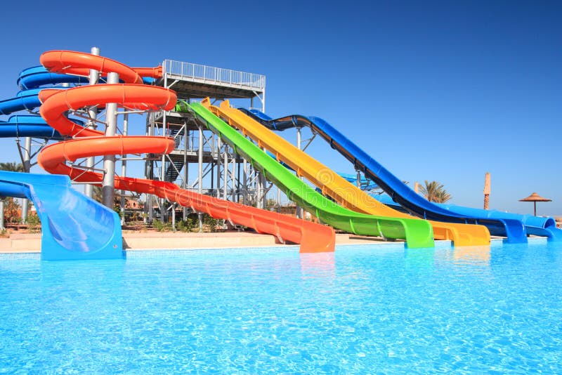 Aquapark obraz stock