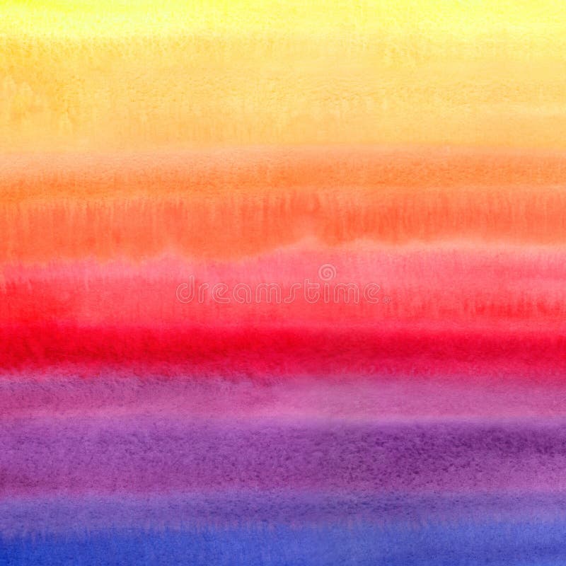 A aquarela listrada colorida brilhante mancha a textura quadrada ilustração stock A aquarela listrada colorida brilhante mancha a textura quadrada ilustração stock