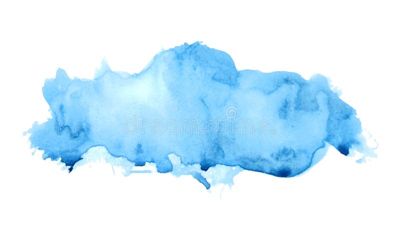 Aquarellblauwolke vektor abbildung Aquarellblauwolke vektor abbildung