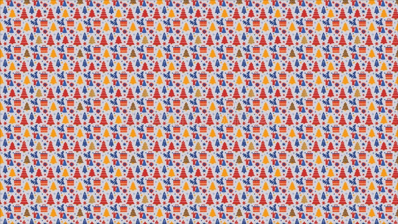 Aquarelle de noël motif continu fond saisonnier fond d'écran horizontal illustration libre de droits