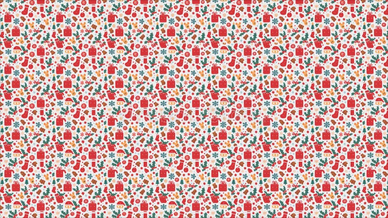 Aquarelle de noël motif continu fond saisonnier fond d'écran horizontal illustration de vecteur