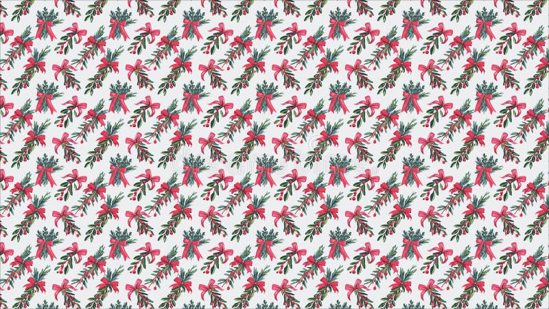 Aquarelle de noël motif continu fond saisonnier fond d'écran horizontal illustration de vecteur
