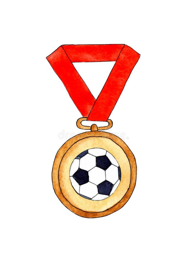 Médaille Gagnant Sport Or Stock Illustration Vectorielle Isolé Sur