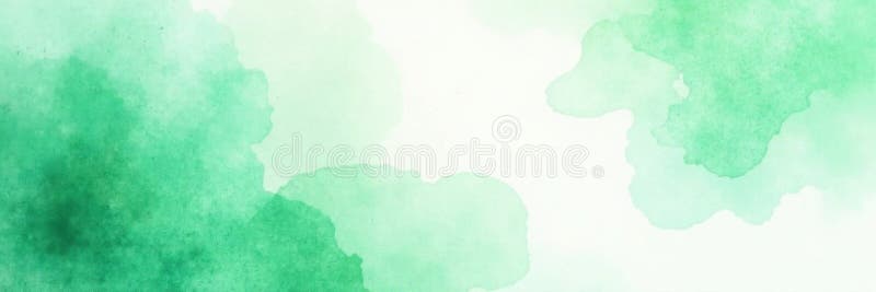 Aquarelle vert minty délicate formes abstraites éthérée nature rêveuse illustration stock