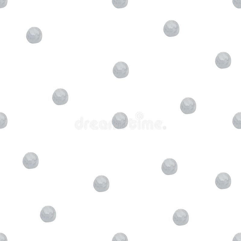 Aquarellgrün Polka-Punkte nahtlos Muster für Schreibwaren Baumwollgewebe Baumwolldecke. Retro lizenzfreie abbildung