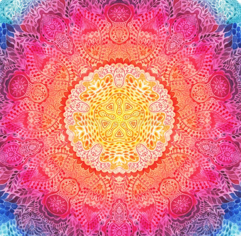Aquarellmandala Dekor für Ihr Design lizenzfreies stockfoto Aquarellmandala Dekor für Ihr Design lizenzfreies stockfoto