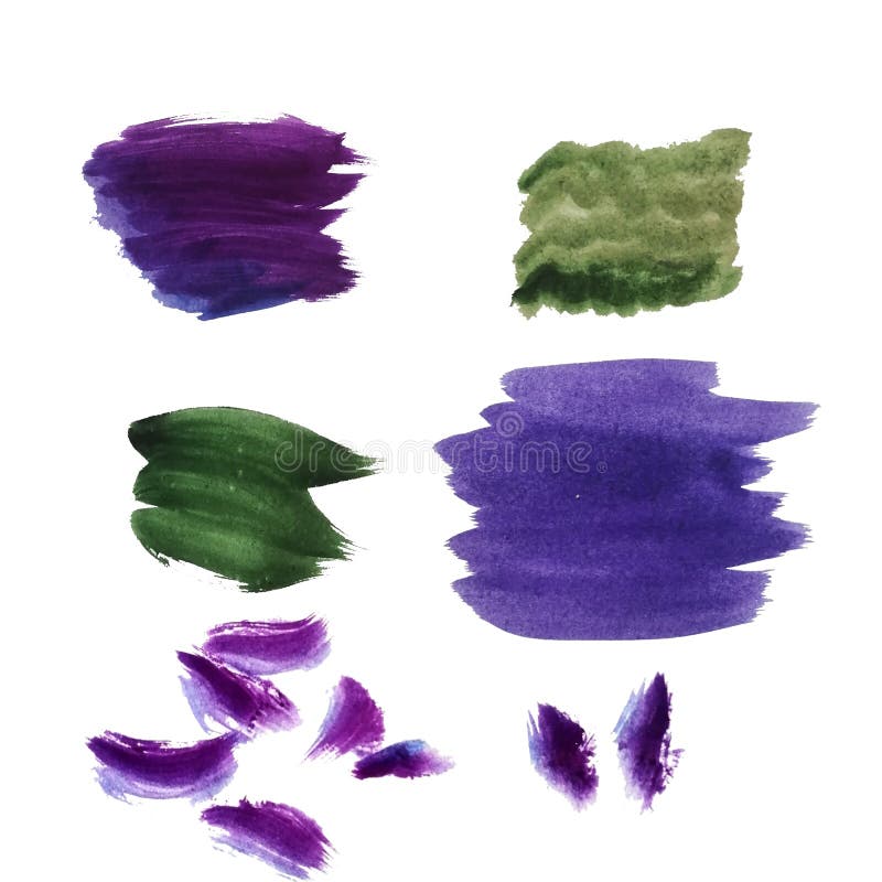 Aquarellstellen, Abstriche auf einem weiß-entstellten Hintergrund freie R?ume f?r Entwurf stock abbildung Aquarellstellen, Abstriche auf einem weiß-entstellten Hintergrund freie R?ume f?r Entwurf stock abbildung