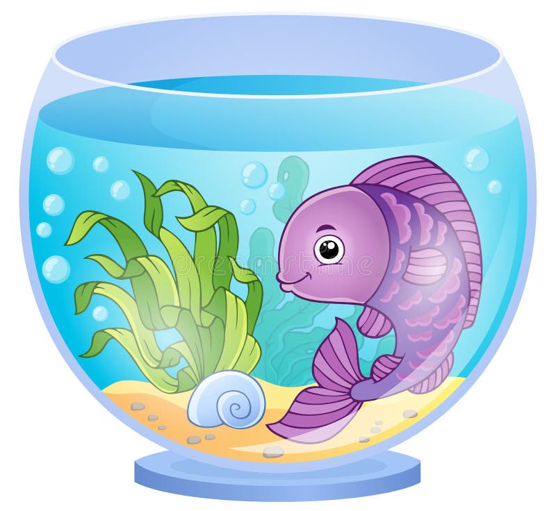 Aquarium theme image 6 vector illustration