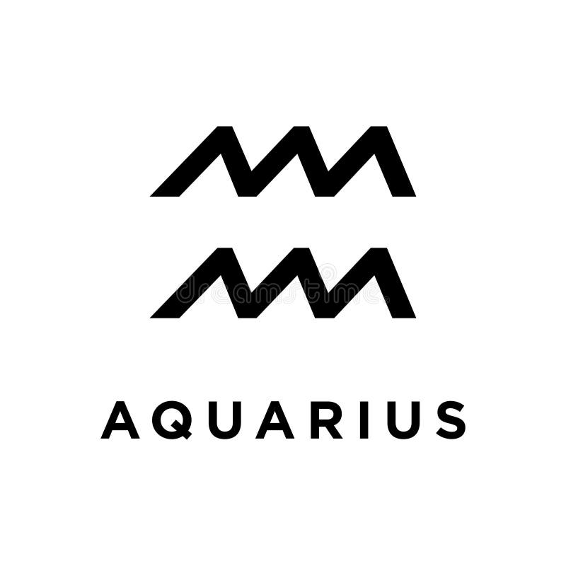 Aquarius Icon Flat Vector Template Design Trendy Stock Vector ...