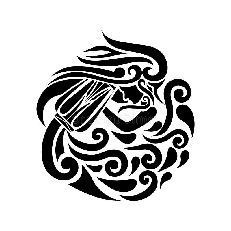 Tribal Aquarius Tattoo Design, HD Png Download - kindpng