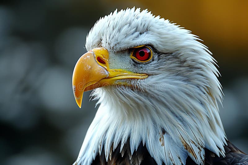Aquila calda con occhi rossi e alta risoluzione di alta qualità illustrazione vettoriale