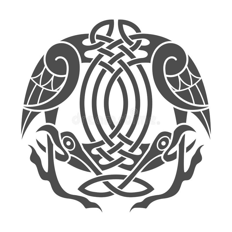 Aquila del celtico di vettore Ornamento etnico