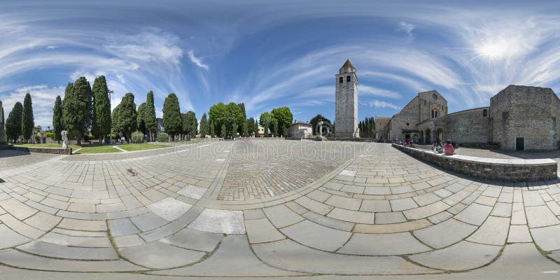 Santa Maria Assunta Cathedral in Aquileia stock photography Santa Maria Assunta Cathedral in Aquileia stock photography