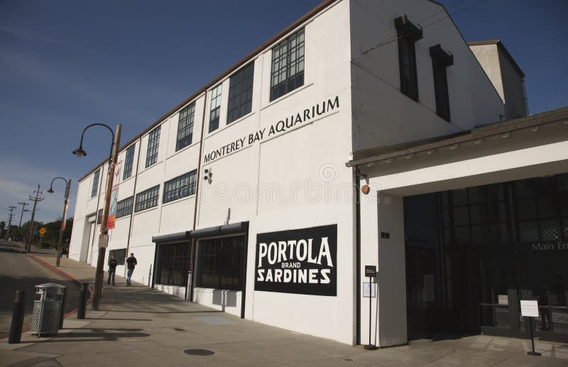 The famous Monterey Bay Aquarium designed to blend into the canneries found in Cannery Row. The famous Monterey Bay Aquarium designed to blend into the canneries found in Cannery Row.