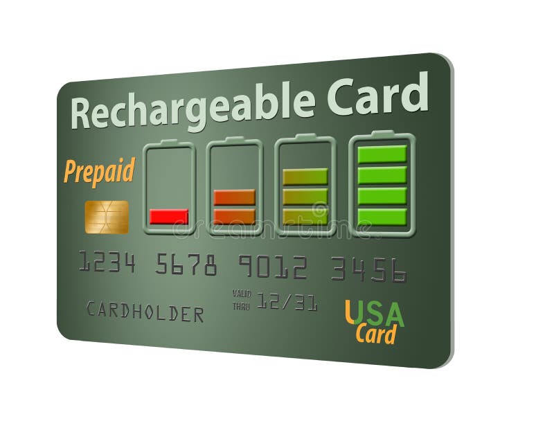 Here is a rechargeable, refillable prepaid credit card. It comes with an charge indicator like for a battery as the design on the card. Here is a rechargeable, refillable prepaid credit card. It comes with an charge indicator like for a battery as the design on the card.