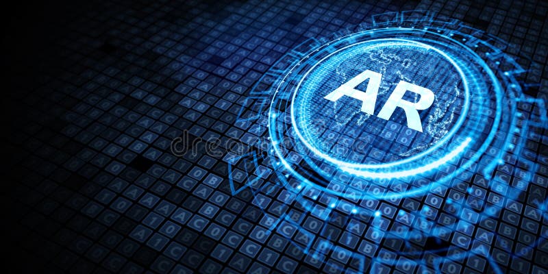 Ar, augmented reality icon. Business, Technology, Internet and network concept stock illustration