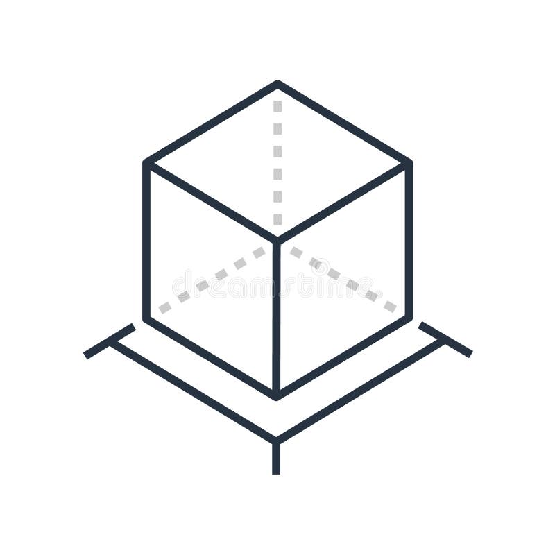 AR Reality Symbol Vector Icon. Virtual Augmented Reality Cube Screen 3d