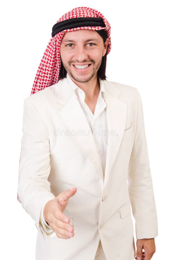 Arab man stock photo. Image of asian, expression, handshake - 40680314