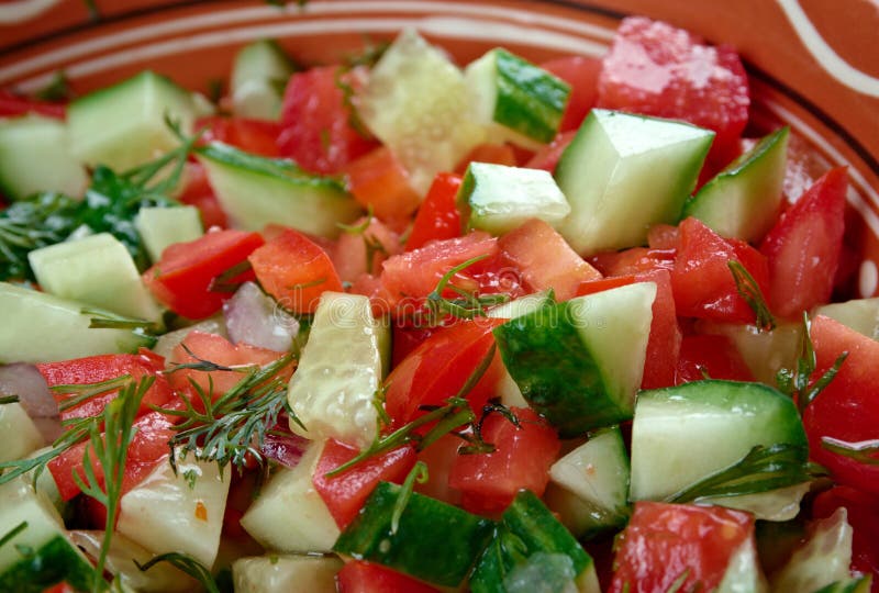 Arab salad stock images