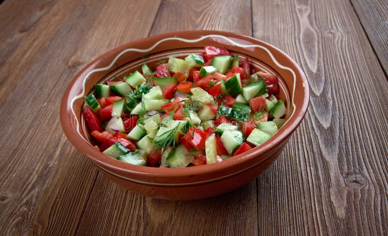 Arab salad stock image