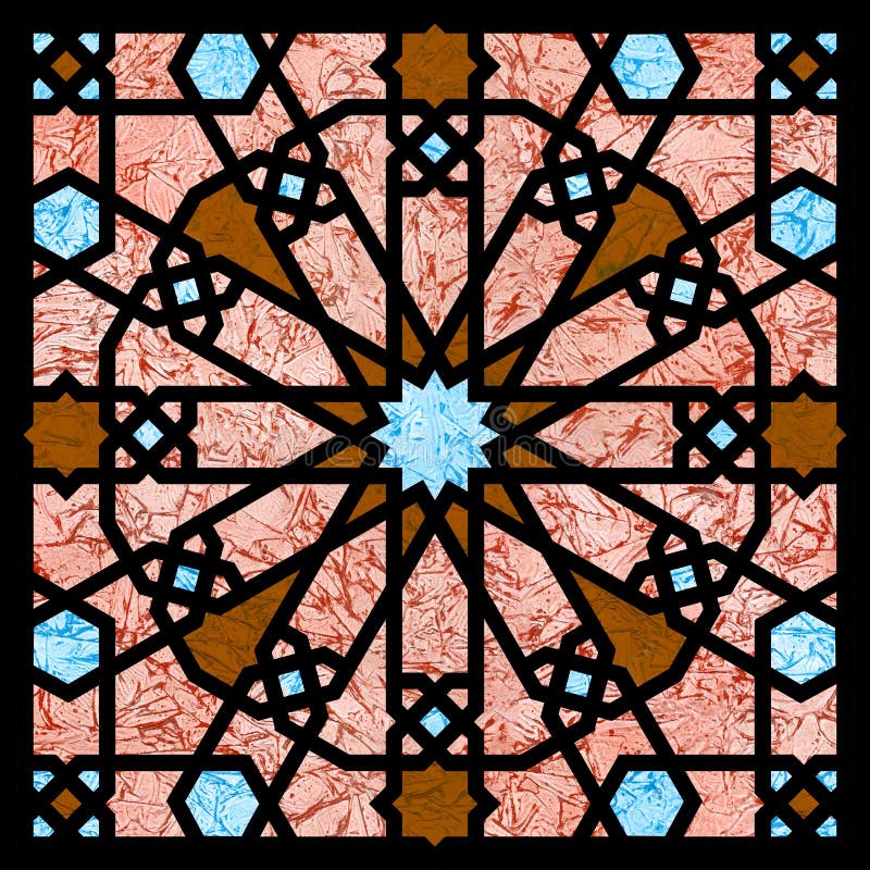 Arabesque, islamic, arabic square tile textured with rich texture.