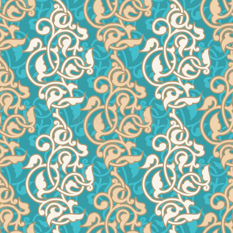 Arabesque seamless pattern