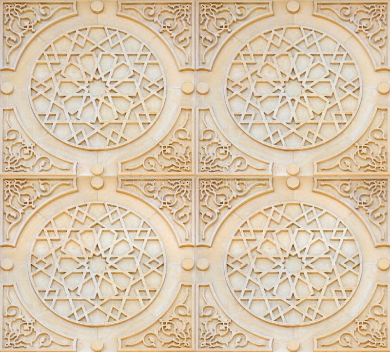 Arabesque style ornate architectural carving details. Decagon stock images, royalty-free photos and pictures