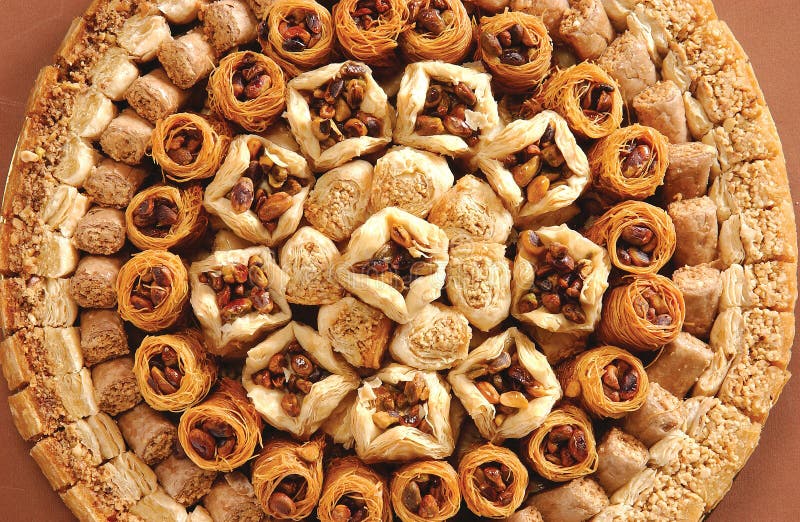 Arabian sweets stock image. Image of cream, piece, dish 3411211
