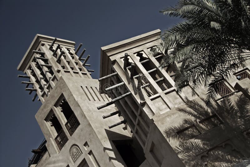 Arabian Windtowers At Dusk