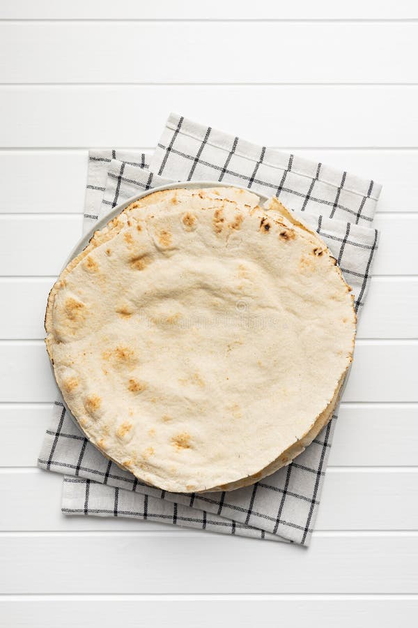 Arabic Bread. Flat Pita Bread Stock Image Image of pastry, brown