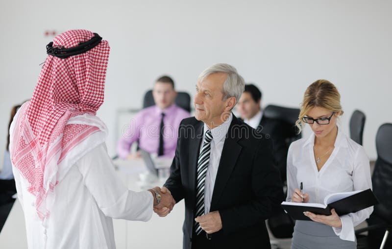 Arabic business man at meeting stock photo Arabic business man at meeting stock photo