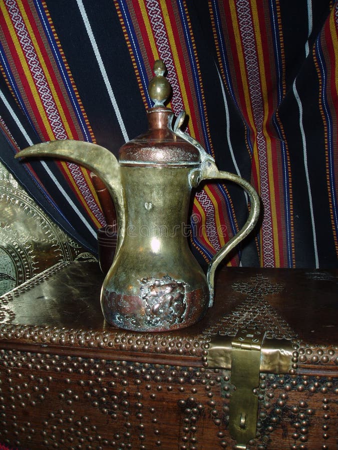 Arabic Coffee Pot stock image. Image of chest, trunk, traditional 70535