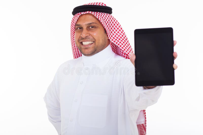 Arabic man tablet