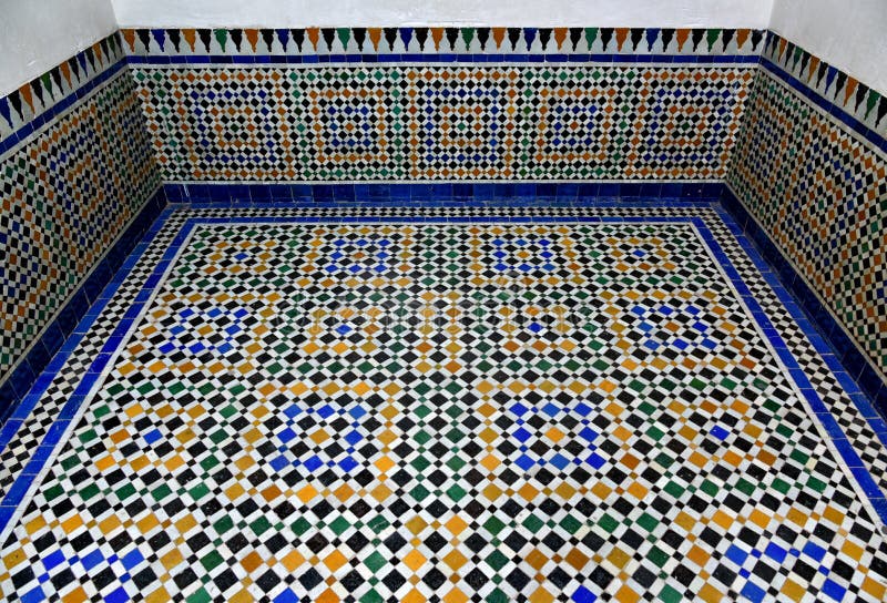 Antique Arabic Floor Tiles Stock Image Image Of Detail 5841563