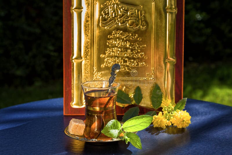 Arabic mint tea stock image. Image of herb, peppermint 39261599