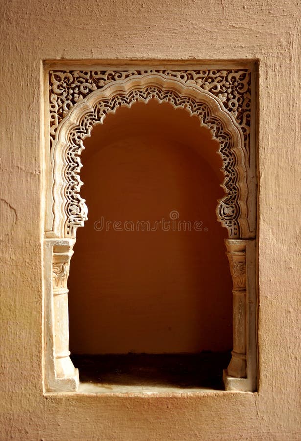 Arabic palace of the Alcazaba, Malaga, Andalusia, Spain stock photo Arabic palace of the Alcazaba, Malaga, Andalusia, Spain stock photo