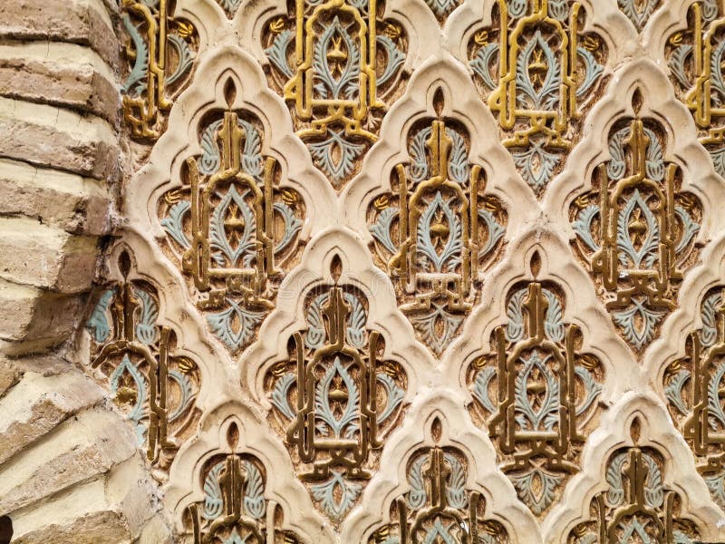 Arabic-style stucco for walls stock photos Arabic-style stucco for walls stock photos
