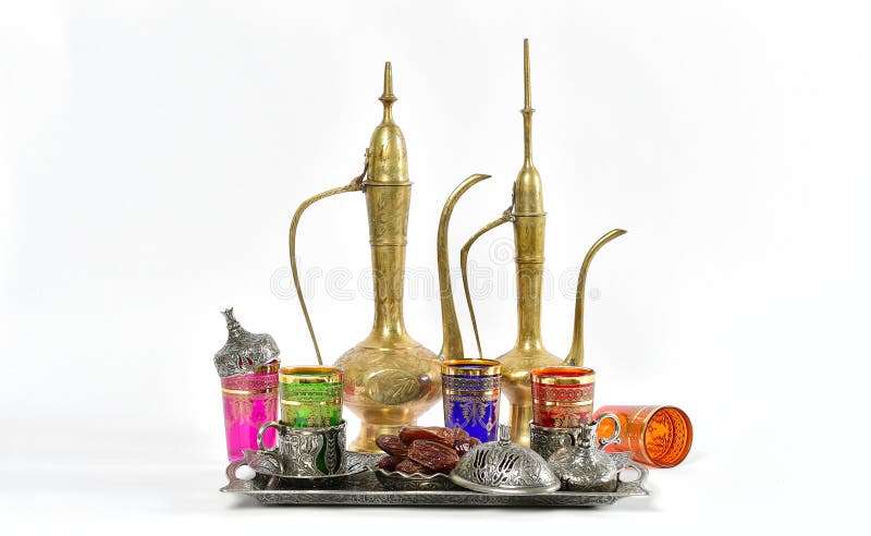 Arabic traditional dishes decorations Tea table Ramadan royalty free stock photos Arabic traditional dishes decorations Tea table Ramadan royalty free stock photos