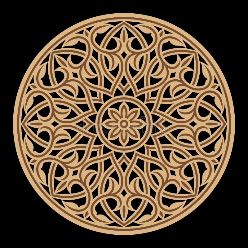 Arabische Blumenverzierung Traditionelles islamisches Design stock abbildung Arabische Blumenverzierung Traditionelles islamisches Design stock abbildung