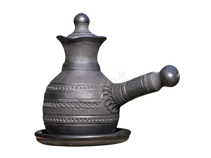 Arabski stylowy kawowy garnek odosobniony zdjęcia stock Arabski stylowy kawowy garnek odosobniony zdjęcia stock