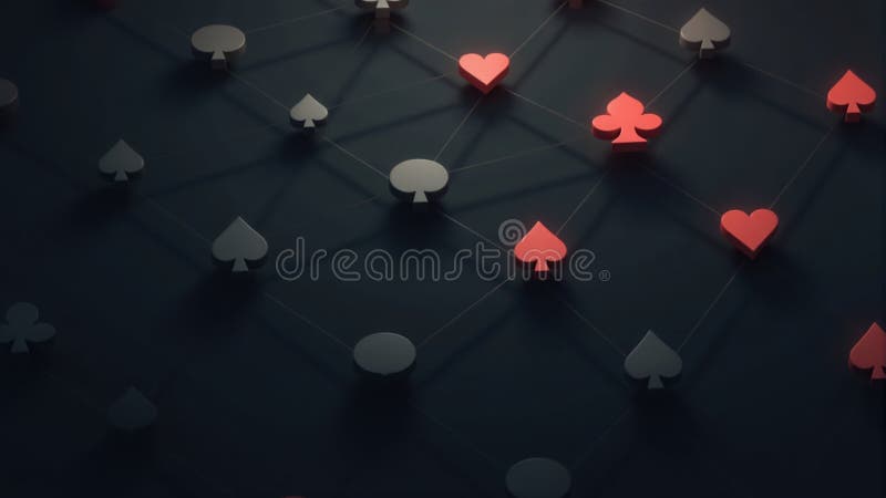 Aranjament suită carte de joc Design abstract vector illustration