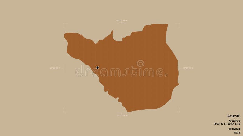 Ararat armenia. obwiednia. deseń ilustracji