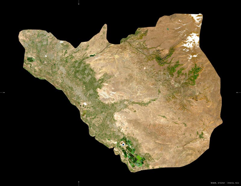 Ararat armenia. satelita sentinel2 royalty ilustracja