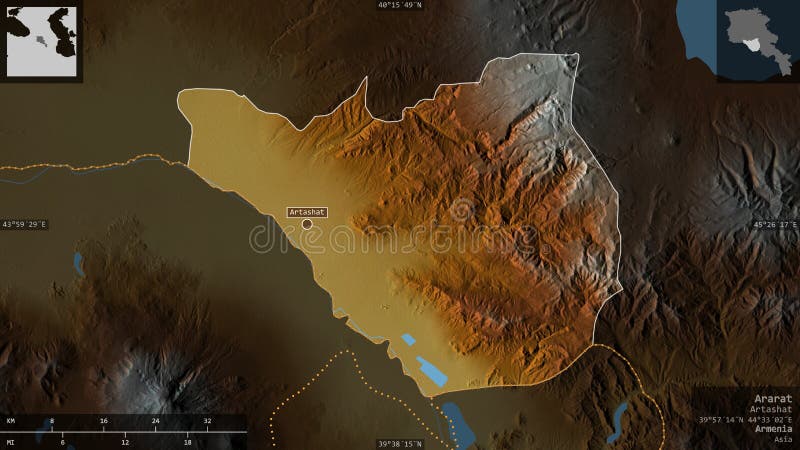Ararat armenia. ulga royalty ilustracja